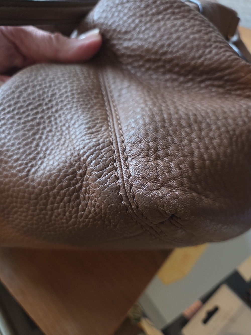 Coach Large Lexy Shoulder Bag F28511 Saddle Brown Leather Compartment Hobo - Picture 12 of 16